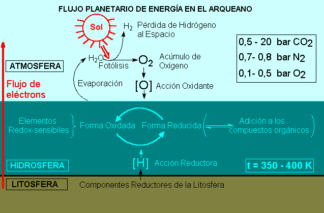 Origen de la vida - Flujo de electrones
