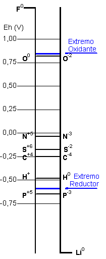 Potenciales redox - Tierra primitiva
